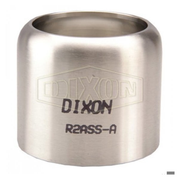 520-H Ferrule, 2-1/2 ID x 3-2/64 to 3-6/64 OD in Nominal, Hose, 2-21/32 in L, 304 SS, Domestic